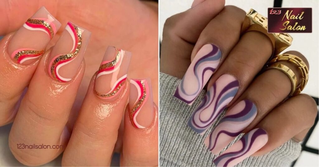 27 Stunning Medium Nail Ideas to Elevate Your Style for Every Season 3 Abstract Art Designs