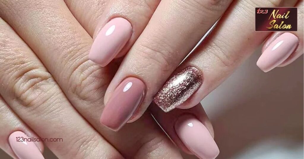 10 Stunning Nail Art Ideas for Short Nails That Will Make You Want to Show Them Off 14 Accent Nails and Glitter