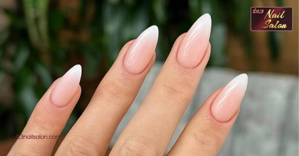 10 Stunning Natural Acrylic Nail Ideas for Effortless Elegance and Style 2 Almond Shaped Natural Acrylic Nails