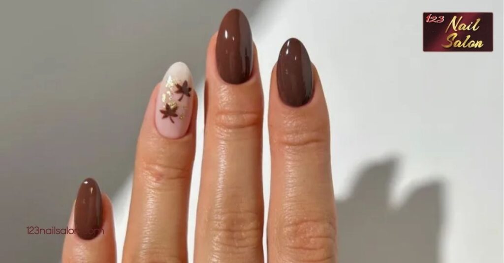 30 Stunning Nail Ideas for November: Embrace Fall Colors and Festive Designs 8 Almond and Coffin Shapes