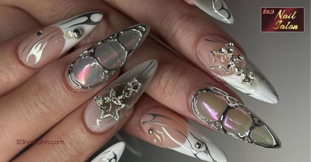 Unleash Your Dark Side: 25 Stunning Goth Nail Ideas to Elevate Your Style 6 Art Inspired by Gothic Architecture