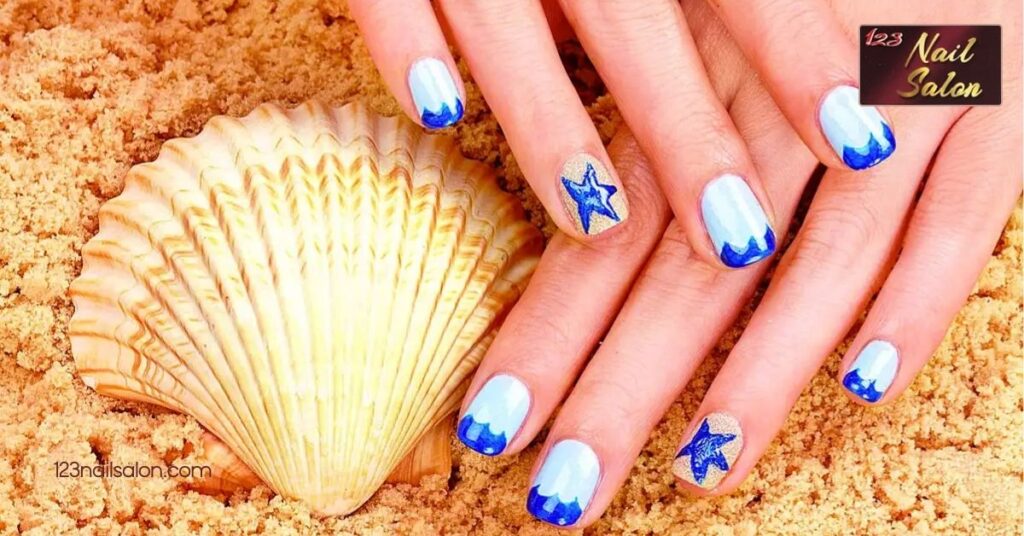 25 Stunning June Nail Ideas to Rock Your Summer Style – Perfect for Every Occasion 6 Beach Inspired Nail Art