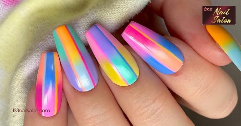 Unlock Your Creativity with 15 Stunning Abstract Nail Art Ideas You’ll Love 10 Bold and Bright Color Combinations