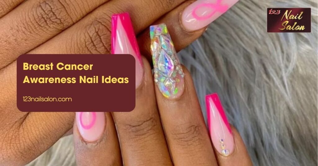 Breast Cancer Awareness Nail Ideas