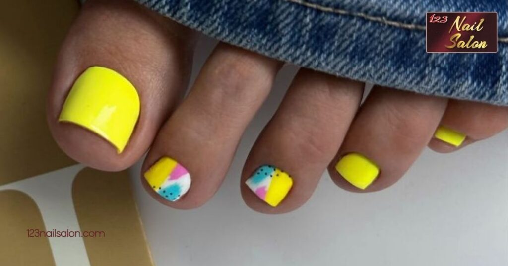 10 Trendy Summer Toenail Ideas to Make Your Feet Shine This Season 2 Bright and Bold Colors