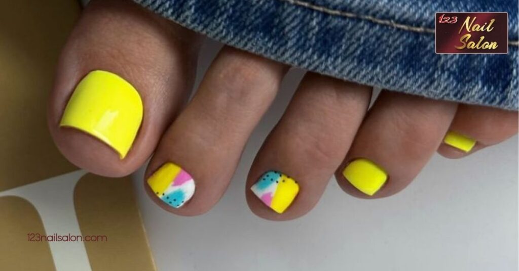 20 Creative Toe Nail Ideas to Elevate Your Pedicure Game This Season 7 Bright and Bold Colors