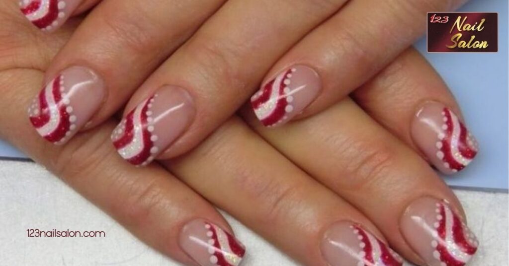 30 Festive Nail Art Ideas for Christmas to Spark Your Holiday Spirit 4 Candy Cane Stripes and Patterns