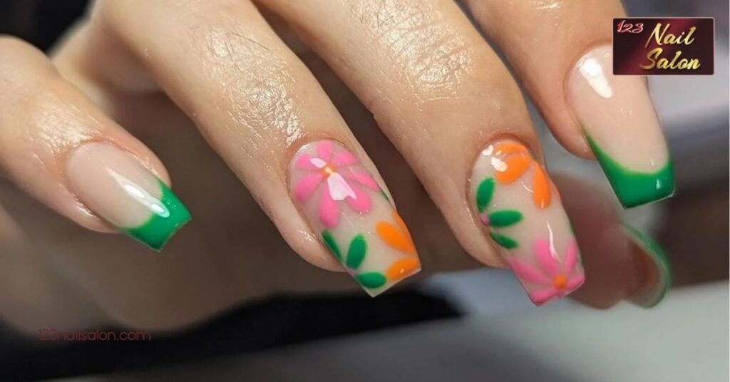 28 Stunning Acrylic Nail Ideas to Elevate Your Style in 2025 4 Color Block Nails Acrylics Ideas