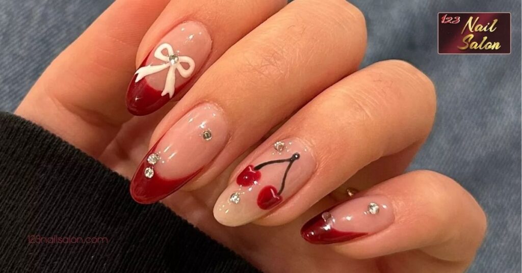 10 Stunning Nail Art Ideas to Transform Your French Manicure This Season 1 Creative Nail Art Ideas French Manicure