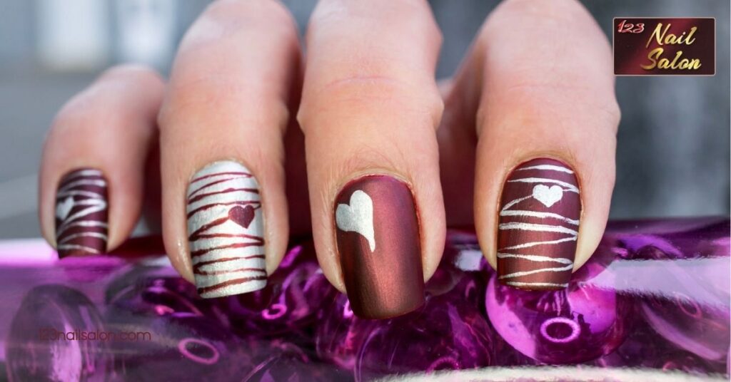 10 Creative Valentine Nail Ideas to Make Your Manicure Sparkle This February 1 Creative Valentine Nail Ideas