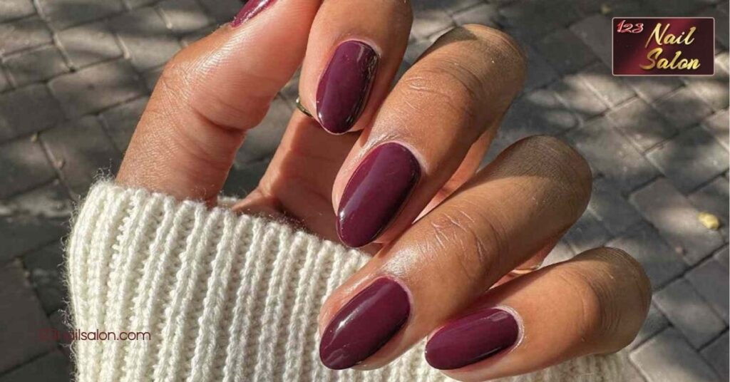 10 Must-Try Fall Nail Color Ideas to Elevate Your Autumn Style 5 Deep Plum and Berry Tones