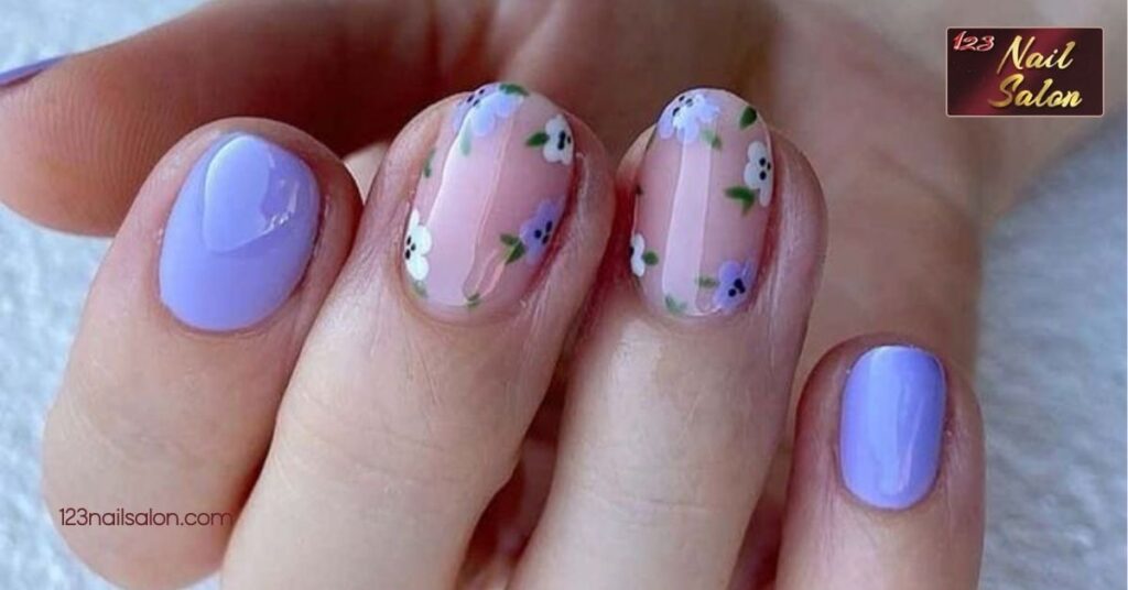 30 Adorable French Tip Nail Ideas You’ll Love for Every Occasion 2 Delicate Floral Accents