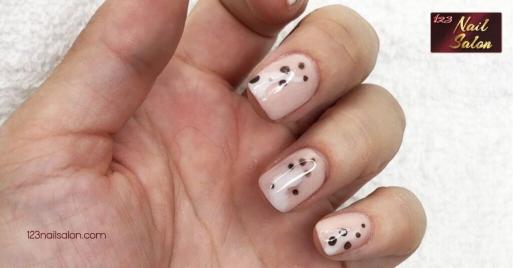 25 Simple Gel Nail Ideas for Effortless Elegance – Perfect for Any Occasion 6 Dotted Gel Nail Art