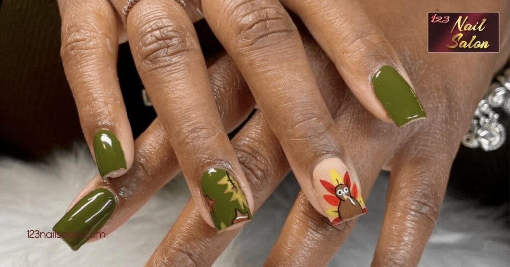 30 Stunning Nail Ideas for November: Embrace Fall Colors and Festive Designs 2 Earthy Tones