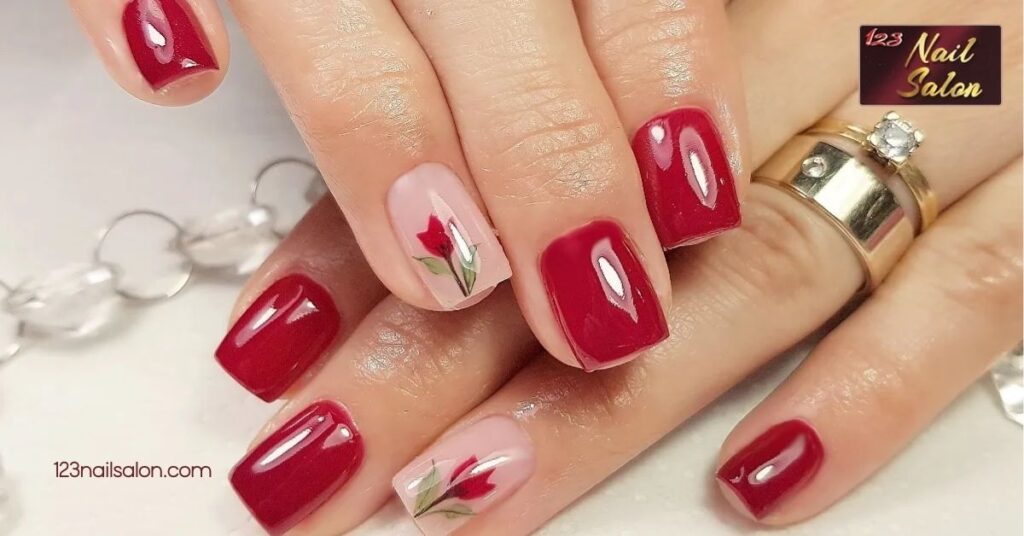 10 Stunning Anniversary Nail Ideas to Make Your Celebration Extra Special 3 Elegant Red Nail Designs