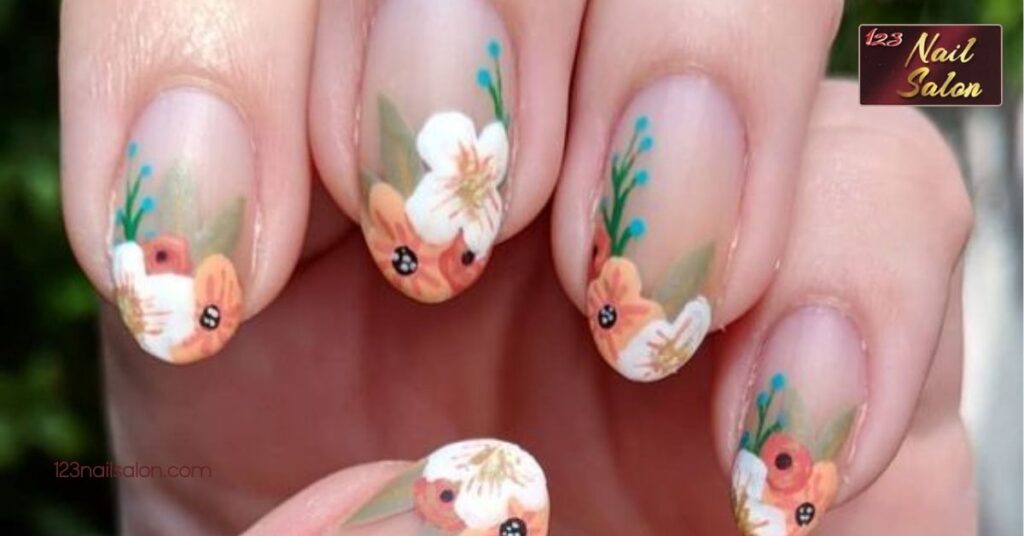 10 Stunning Spring Nail Art Ideas to Refresh Your Style This Season 5 Flower Decals and Stickers