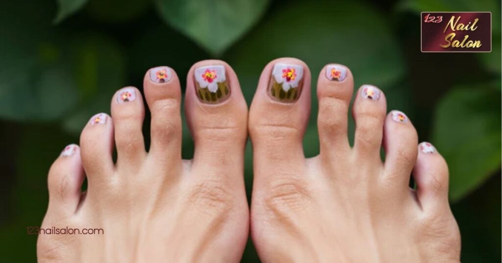 10 Stunning Toe Nail Art Ideas to Elevate Your Summer Pedicure Style 3 Flower Designs