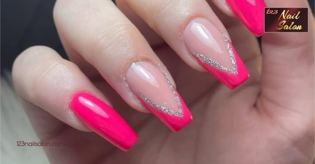 15 Stunning Hot Pink Nail Ideas to Make a Bold Statement for Any Occasion 3 French Tips with Hot Pink