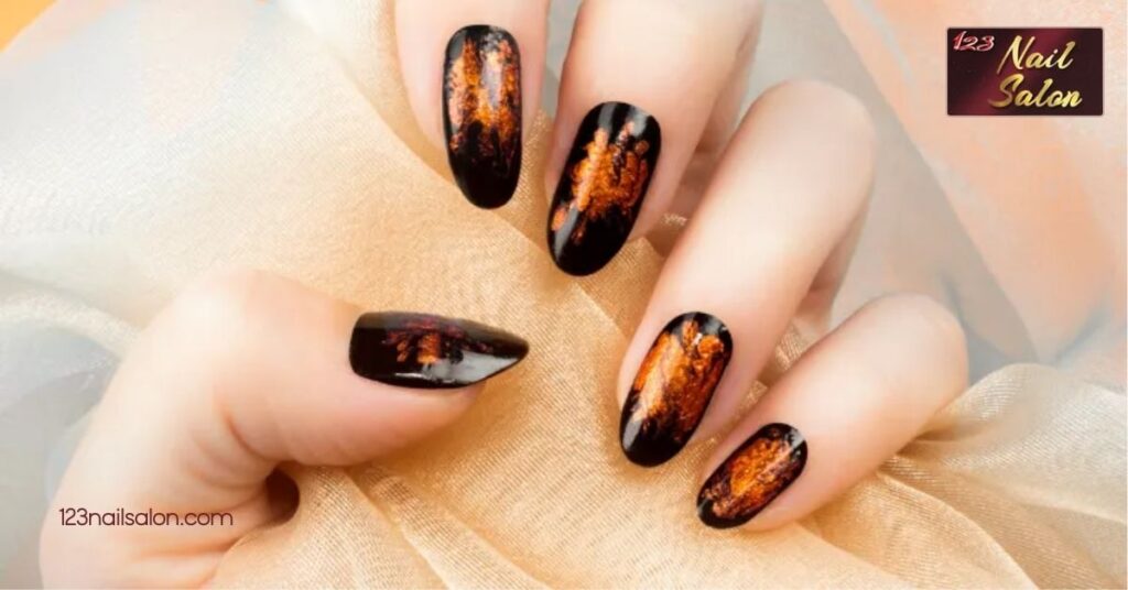 30 Stunning Nail Ideas for November: Embrace Fall Colors and Festive Designs 7 Friendsgiving Nail Inspirations