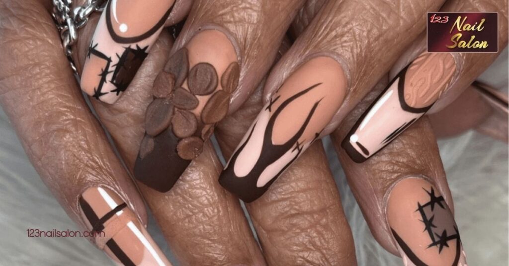 50 Stunning Nail Art Ideas for Long Nails: Transform Your Style and Stand Out 4 Geometric Designs