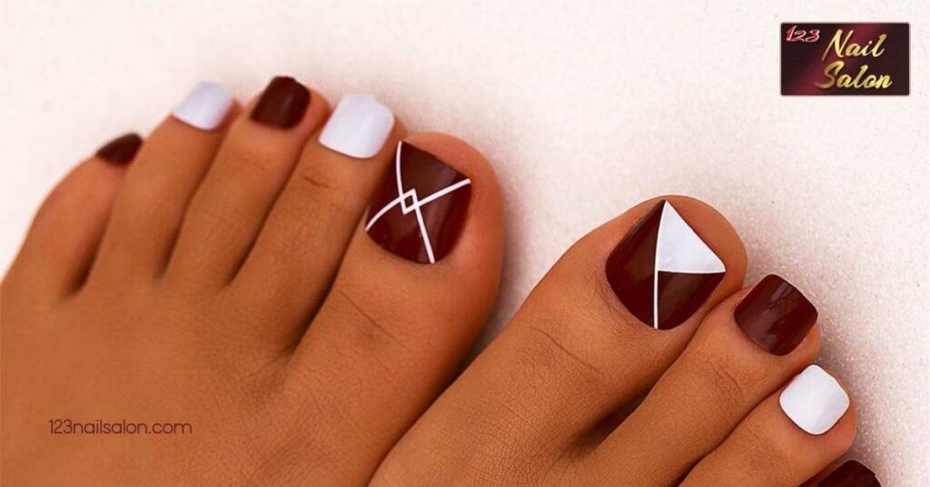 10 Stunning Toe Nail Art Ideas to Elevate Your Summer Pedicure Style 2 Geometric Patterns