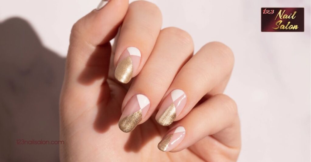 25 Gorgeous Nail Ideas for Your Dream Wedding Day: Elevate Your Bridal Style 8 Geometric Patterns
