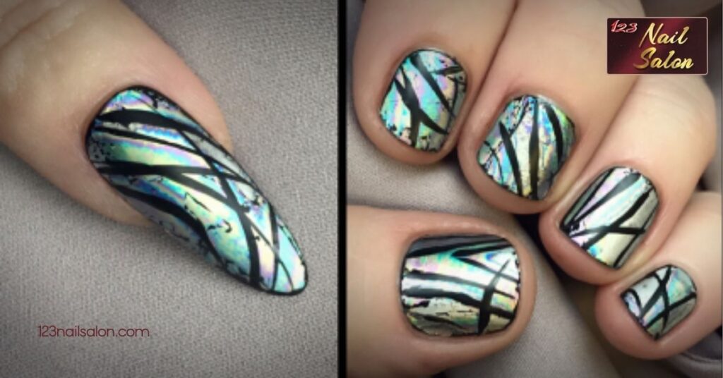 Stunning Shellac Nail Ideas: Elevate Your Style for Every Season 5 Glamorous Metallic and Glitter Shellac
