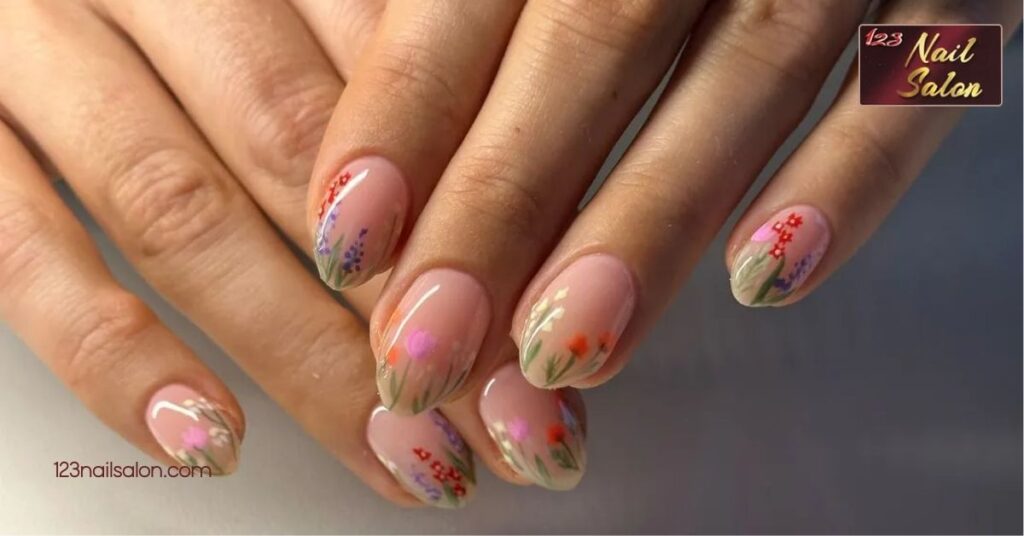 10 Stunning Spring Nail Ideas to Brighten Your Style This Season 8 Glitter and Gemstone Spring Nail Ideas