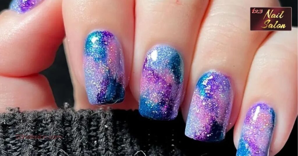 10 Stunning Accent Nail Ideas to Elevate Your Manicure Game 9 Glitter and Ombre Effects