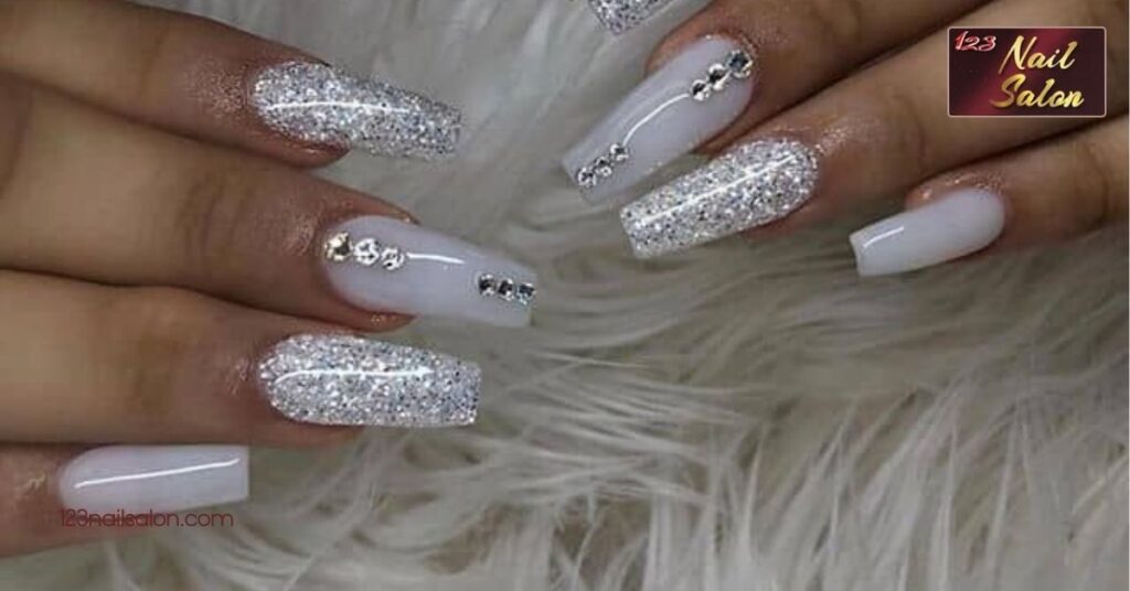 20 Stunning Silver Nail Ideas to Elevate Your Manicure for Any Occasion 4 Glittery Silver Nails