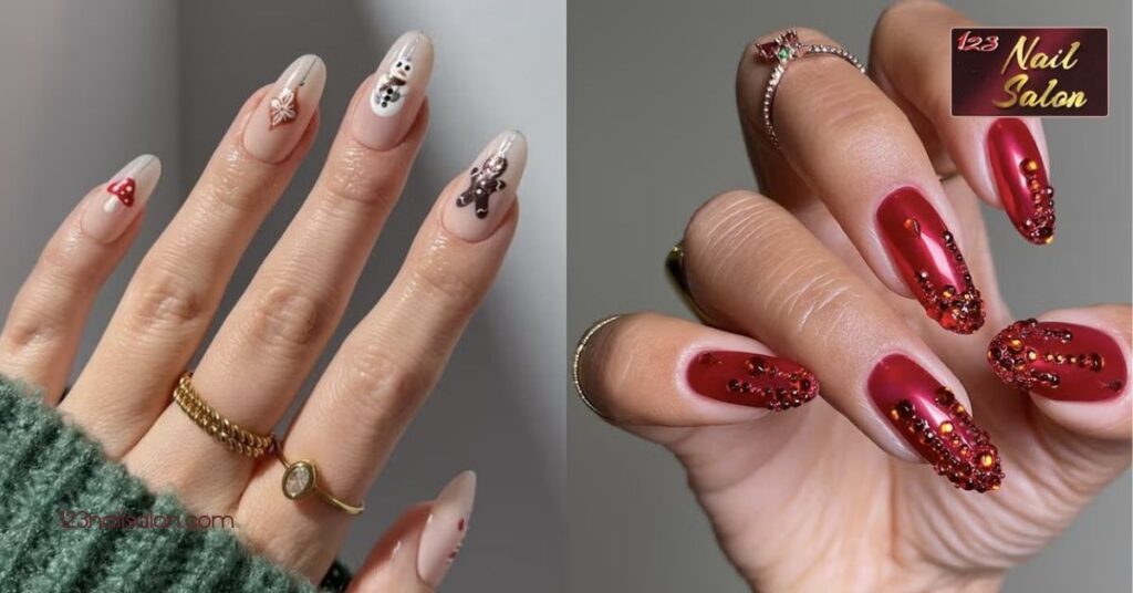 30 Festive Nail Art Ideas for Christmas to Spark Your Holiday Spirit 7 Jewel Toned Christmas Nail Looks