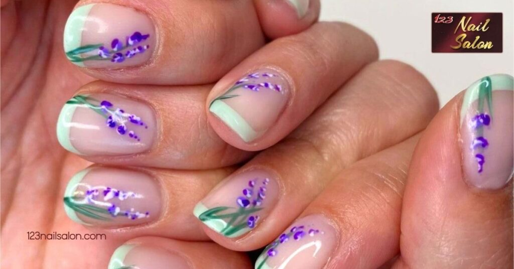 10 Stunning Lavender Nail Ideas to Elevate Your Manicure Game for Any Occasion 5 Lavender Floral Nail Art
