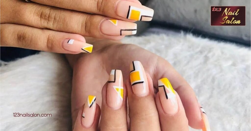 10 Easy Nail Art Ideas That Will Transform Your DIY Nails into Stunning Works of Art 3 Making Geometric Designs