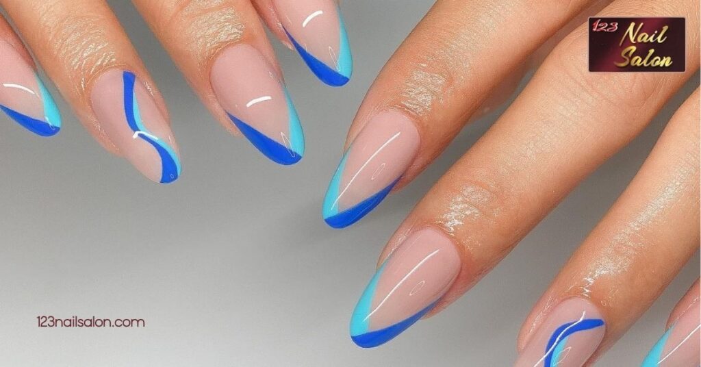 20 Stunning Blue Nail Ideas to Elevate Your Style All Year Round 10 Metallic Blue Shades