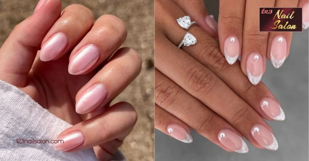 25 Gorgeous Nail Ideas for Your Dream Wedding Day: Elevate Your Bridal Style 5 Metallic and Foil Finishes