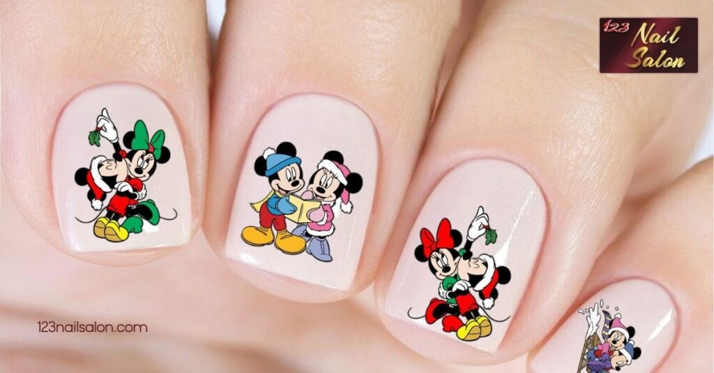 10 Charming Mickey Mouse Nail Ideas to Spark Your Inner Disney Fan 4 Mickey Mouse Nail Stickers and Decals