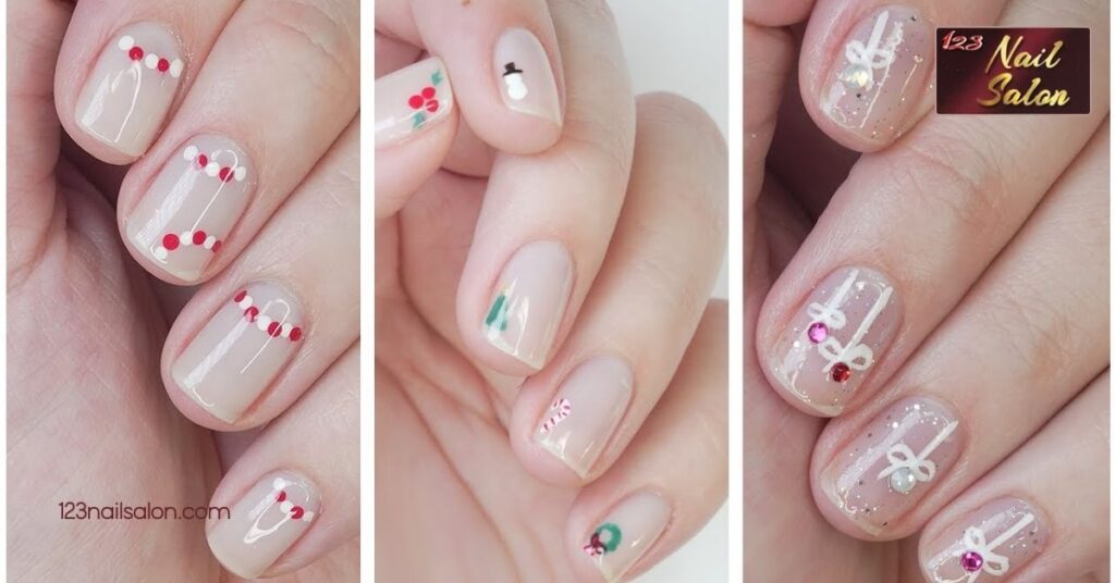 30 Festive Nail Art Ideas for Christmas to Spark Your Holiday Spirit 12 Minimalist Christmas Nail Looks