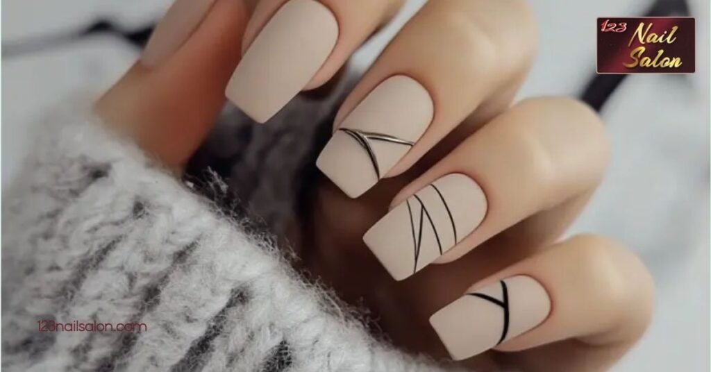 25 Simple Gel Nail Ideas for Effortless Elegance – Perfect for Any Occasion 5 Minimalist Geometric Patterns