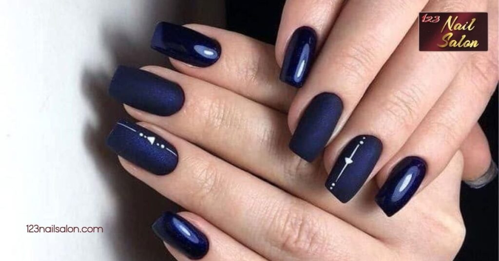 30 Stunning Blue Winter Nail Ideas to Elevate Your Style This Season 5 Navy Blue Winter Nail Colors