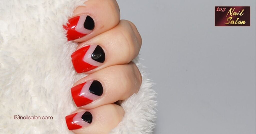 Stunning Red and Black Nail Art Ideas to Elevate Your Style for Any Occasion 9 Negative Space Art Featuring Red and Black