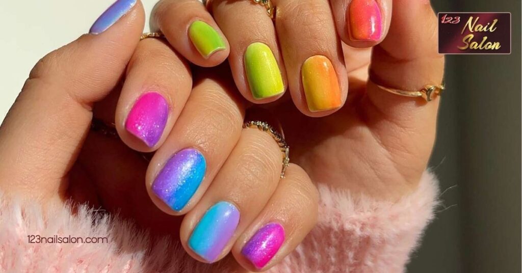10 Easy Nail Ideas at Home: Stunning Designs You Can Try Today 6 Neon Brights