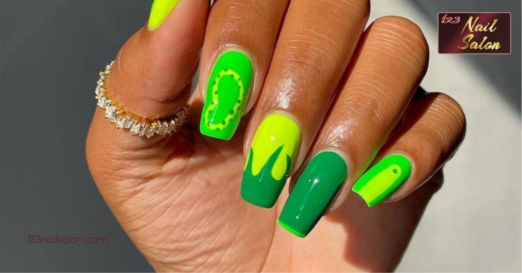 Unforgettable Nail Ideas for Vegas: Shine Bright on Your Next Adventure 2 Neon Colors