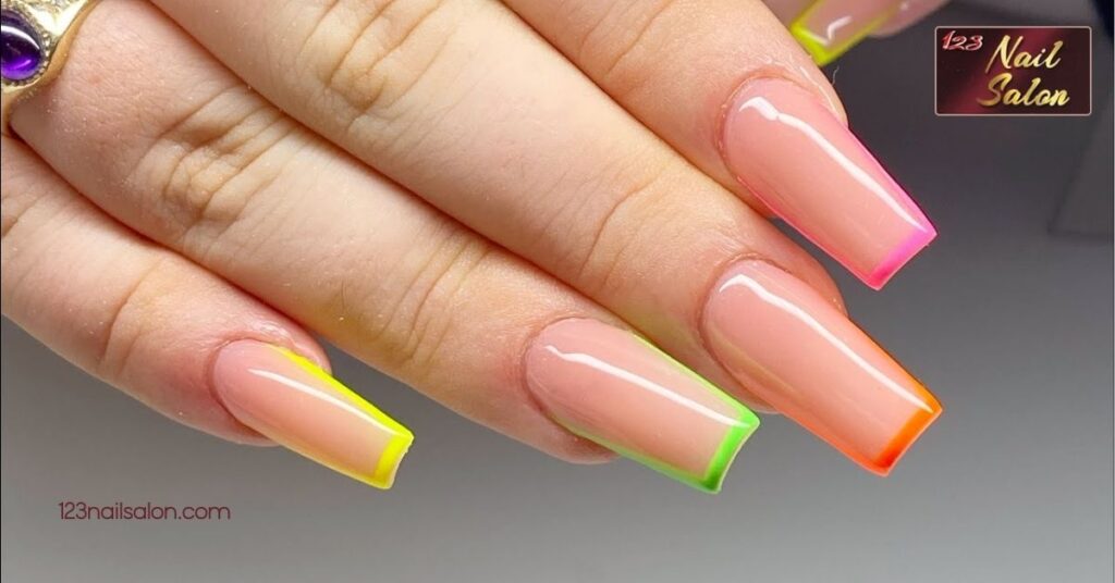30 Stunning Gel Nail Ideas to Elevate Your Mani Game This Season 5 Neon Gel Nails