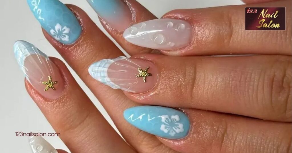 10 Trendy Summer Nail Ideas to Brighten Your Look for Every Beach Party 7 Ocean Themed Designs