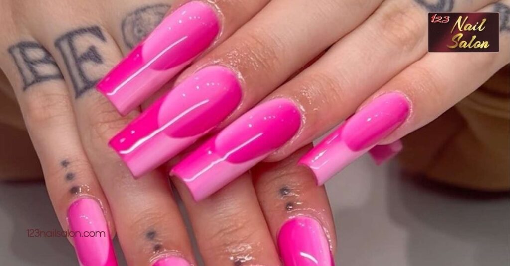 15 Stunning Hot Pink Nail Ideas to Make a Bold Statement for Any Occasion 8 Ombre Hot Pink Nails