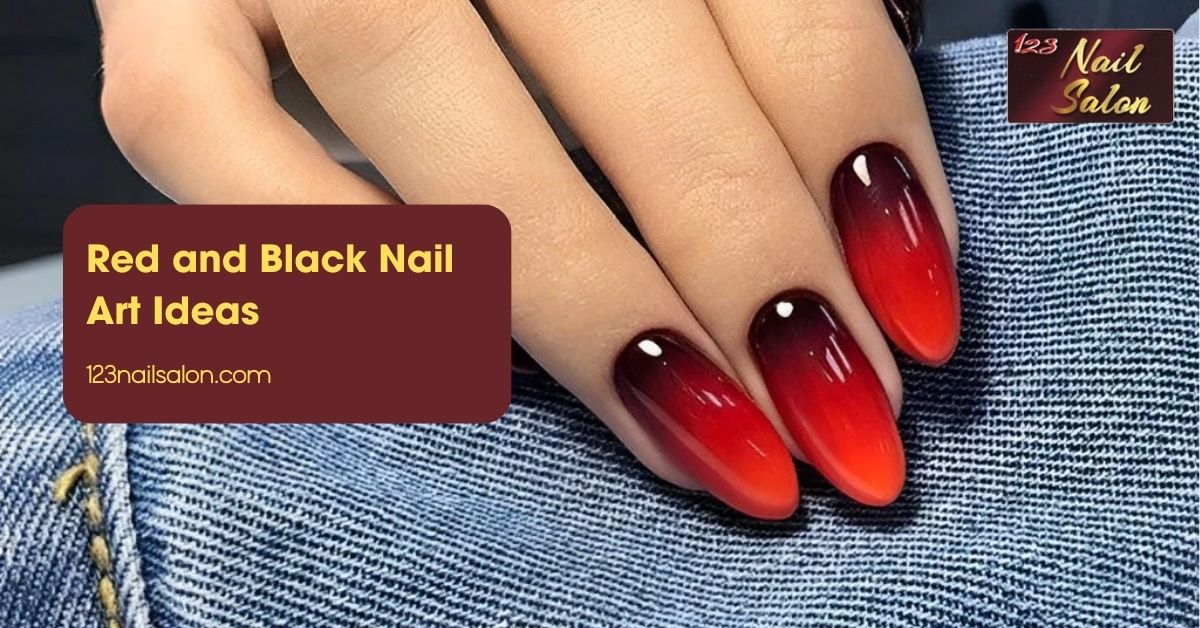 Red and Black Nail Art Ideas