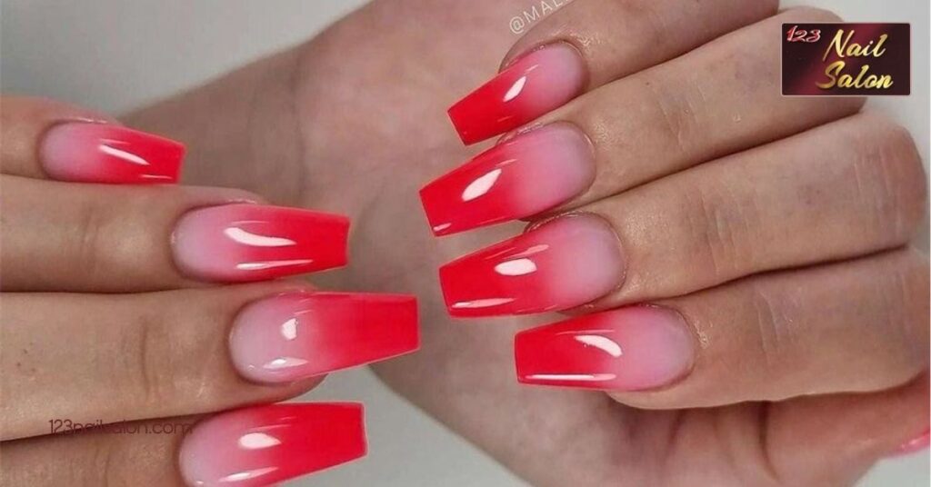 10 Creative Valentine Nail Ideas to Make Your Manicure Sparkle This February 3 Red and Pink Ombre Nails
