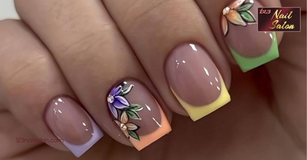 10 Stunning Nail Art Ideas to Transform Your French Manicure This Season 6 Seasonal Designs