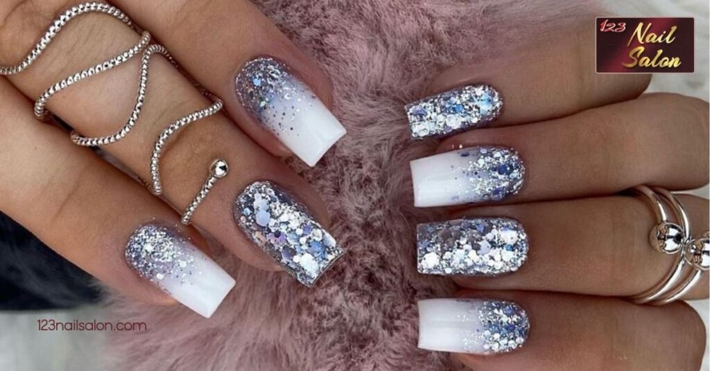 20 Stunning Silver Nail Ideas to Elevate Your Manicure for Any Occasion 3 Silver Ombre Nails