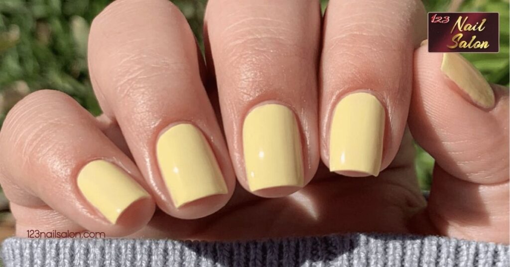 30 Stunning Yellow Nail Ideas to Brighten Up Your Style All Year Round 3 Soft Pastel Yellow Shades